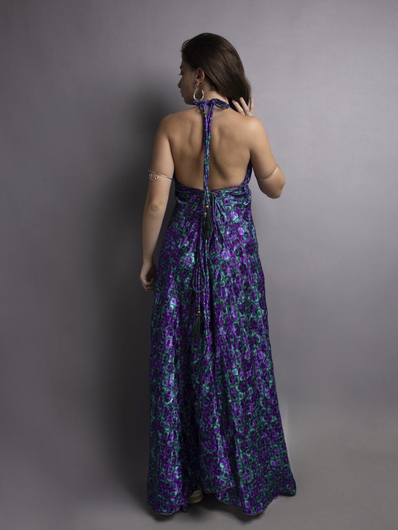 Abito etnico lungo viola – Delhi