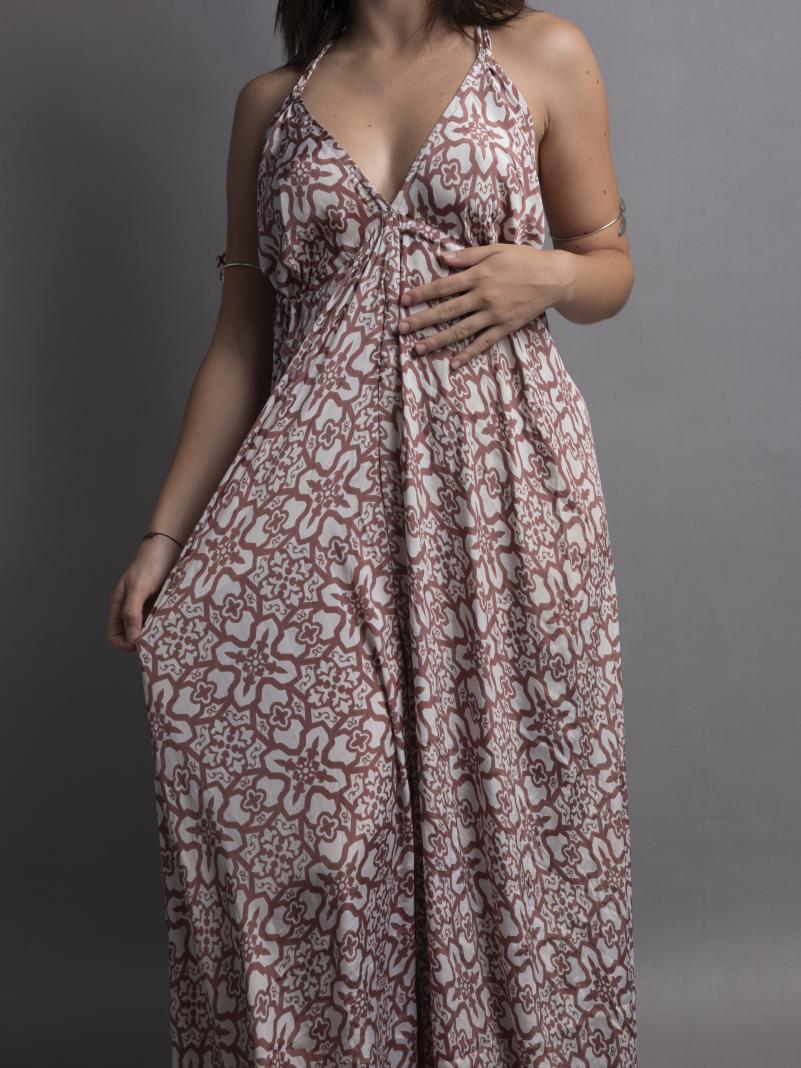 Abito etnico lungo bianco – Delhi