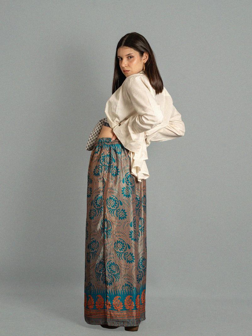 Pantalone LXL ottanio e arancione - Gurgaon