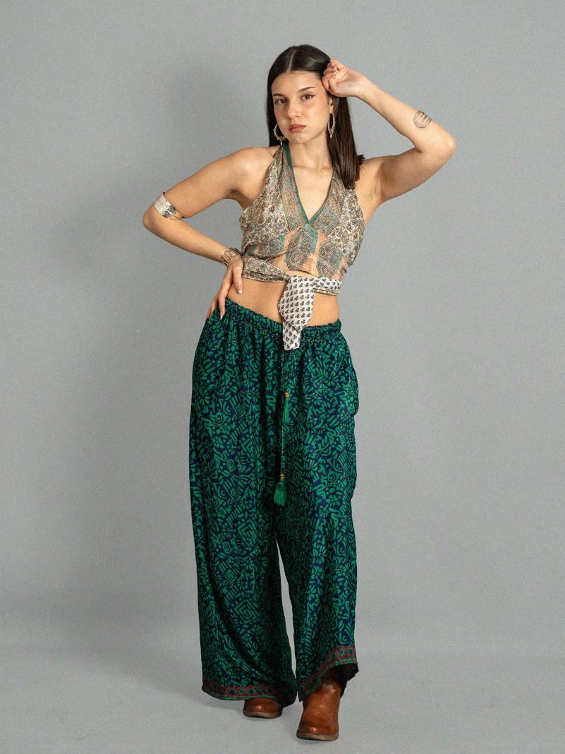 Pantalone SM blu e verde - Gurgaon
