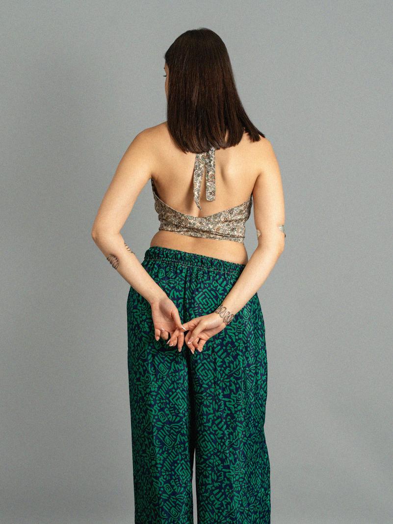Pantalone SM blu e verde - Gurgaon