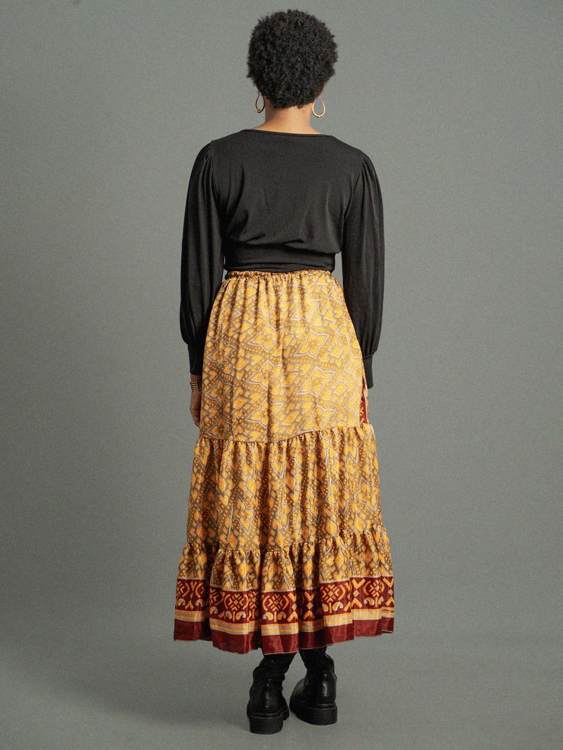 Gonna lunga giallo - Bikaner