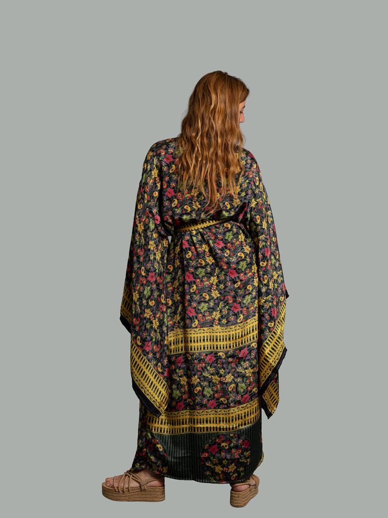 Kimono Manica Larga grigio - Surat