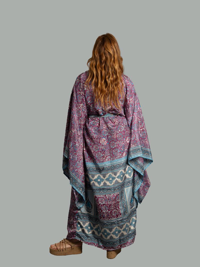 Kimono Manica Larga viola - Surat
