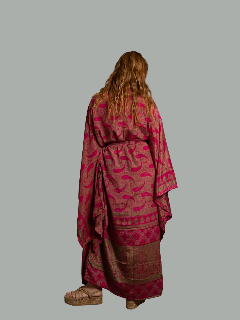 Kimono Manica Larga fucsia - Surat