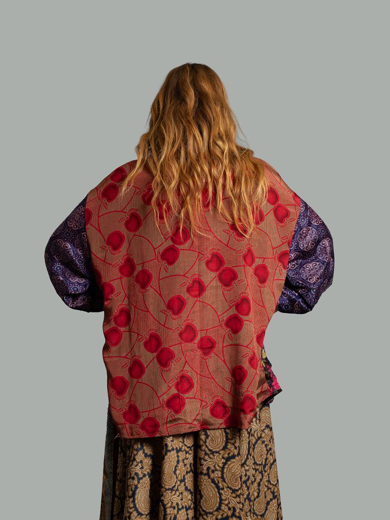 Kimono Corto Patchwork Reversibile 38