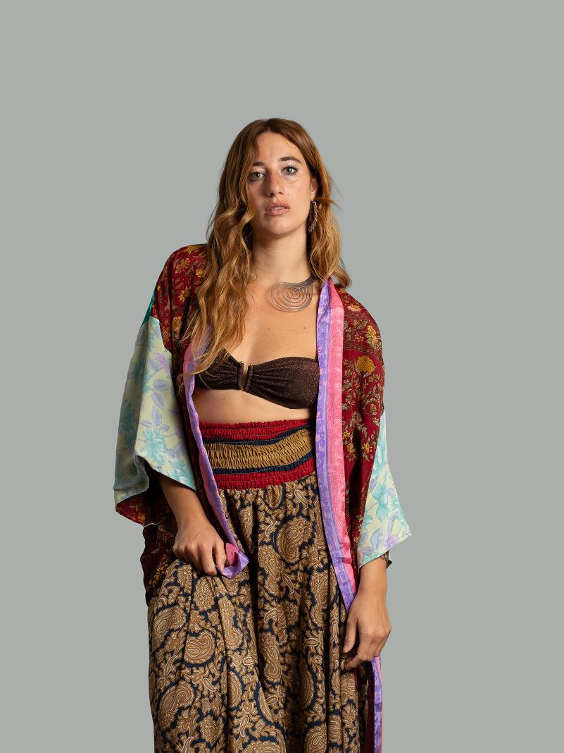 Kimono Corto Patchwork Reversibile 39