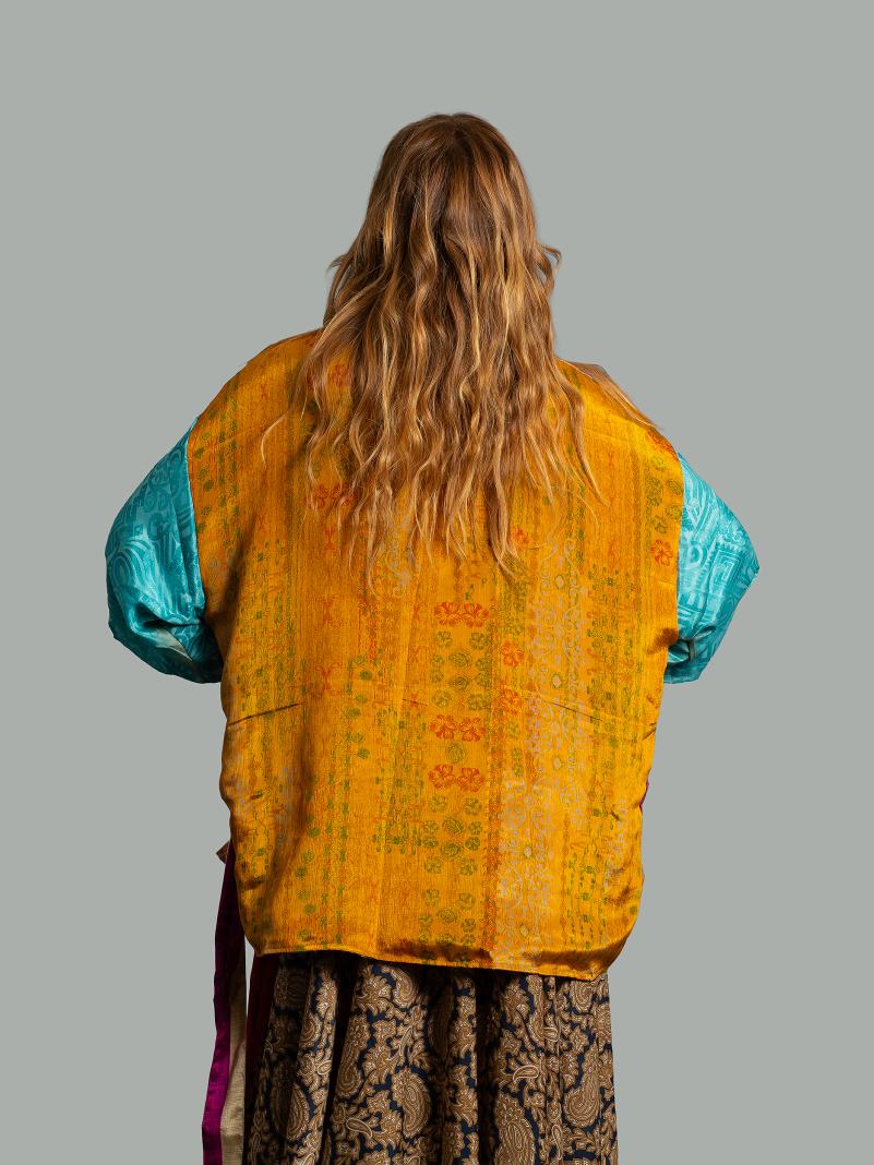 Kimono Corto Patchwork Reversibile 40