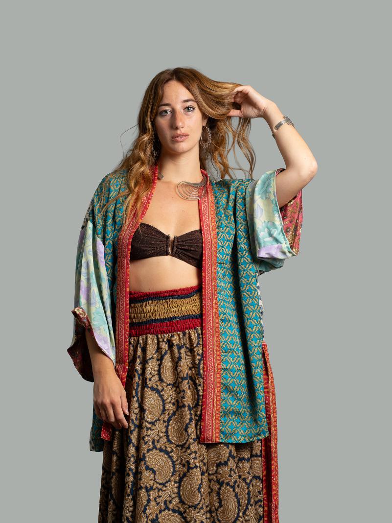 Kimono Corto Patchwork Reversibile 41