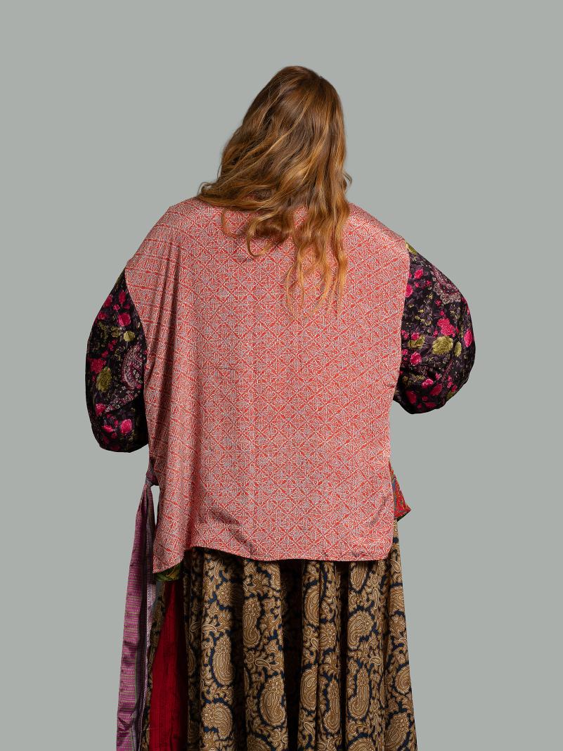 Kimono Corto Patchwork Reversibile 42