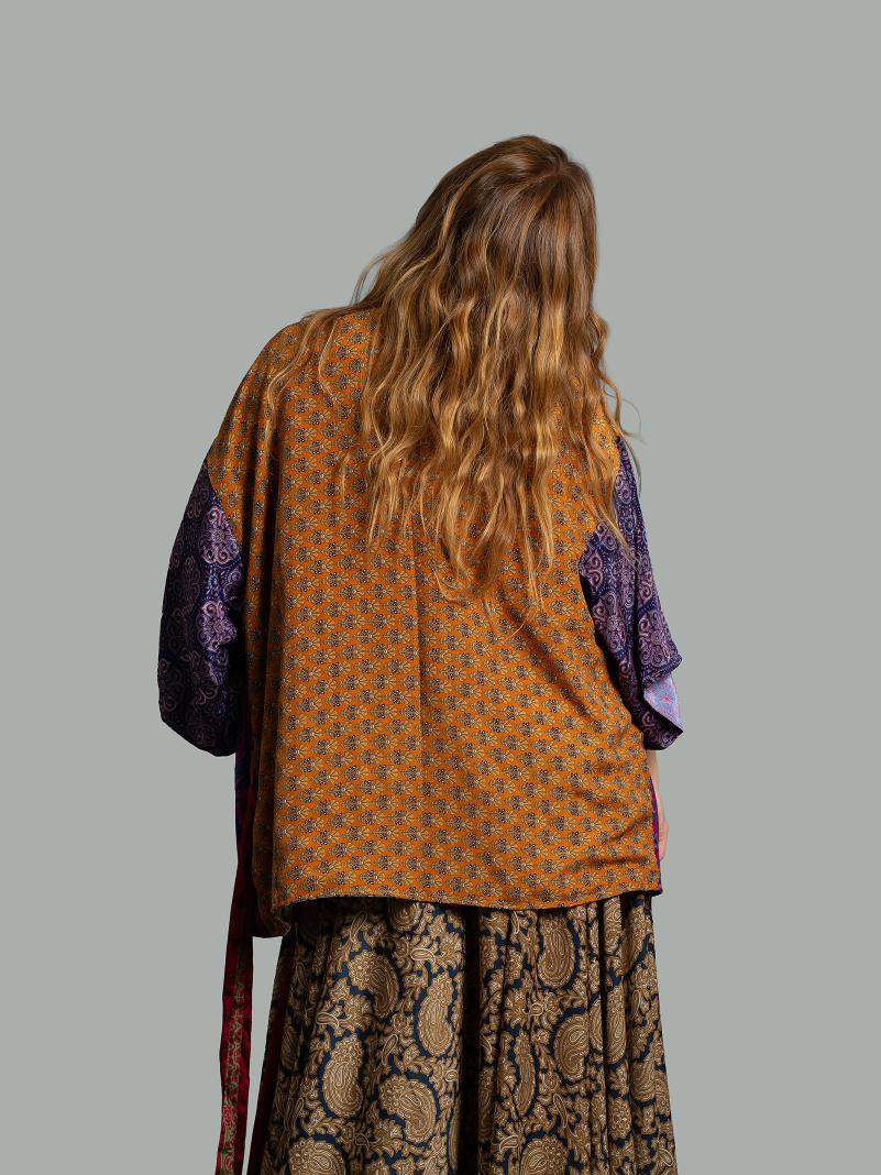 Kimono Corto Patchwork Reversibile 44