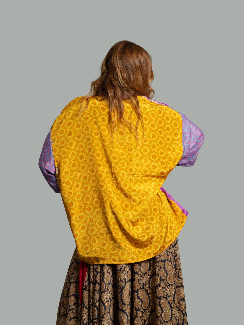 Kimono Corto Patchwork Reversibile 46