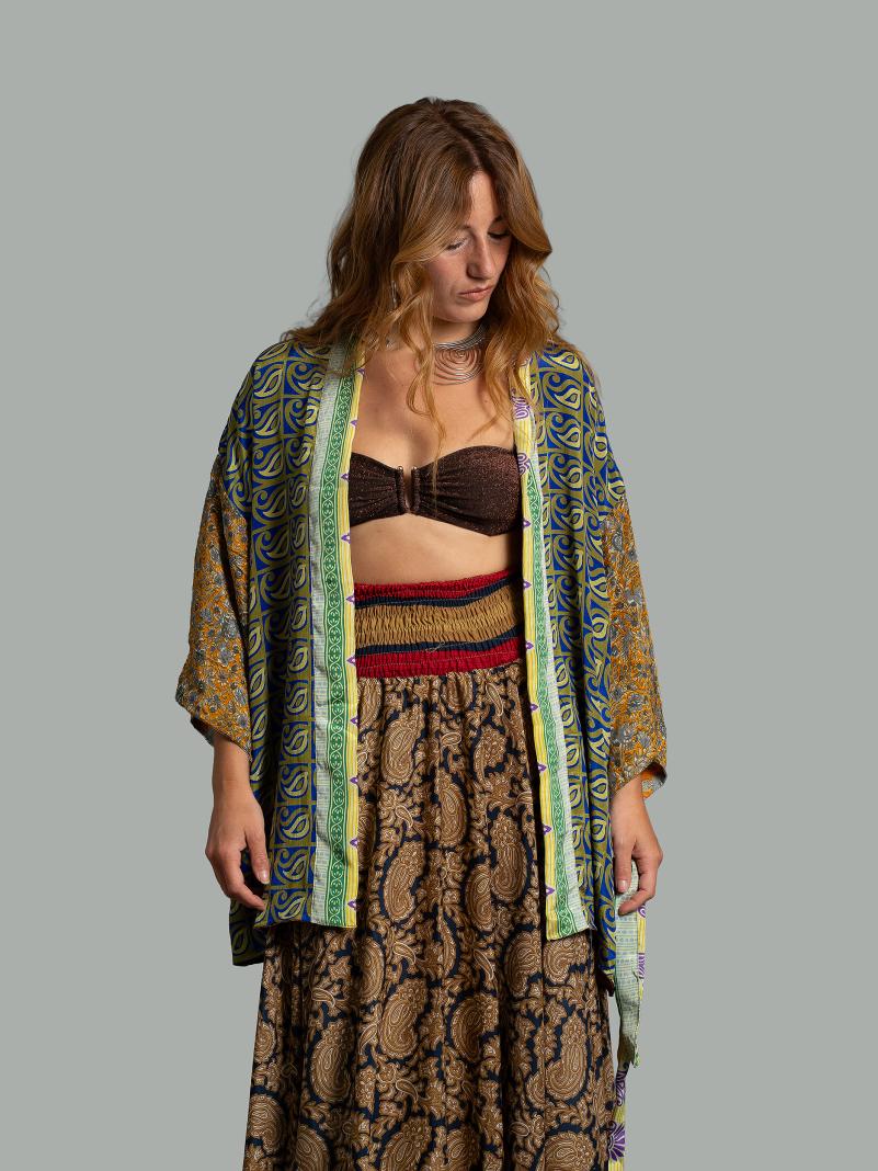 Kimono Corto Patchwork Reversibile 47