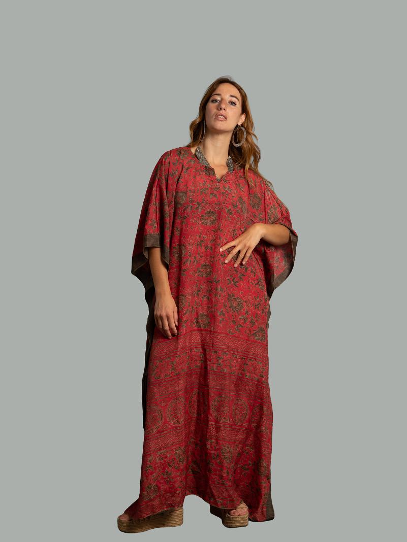 Caftano Lungo rosso