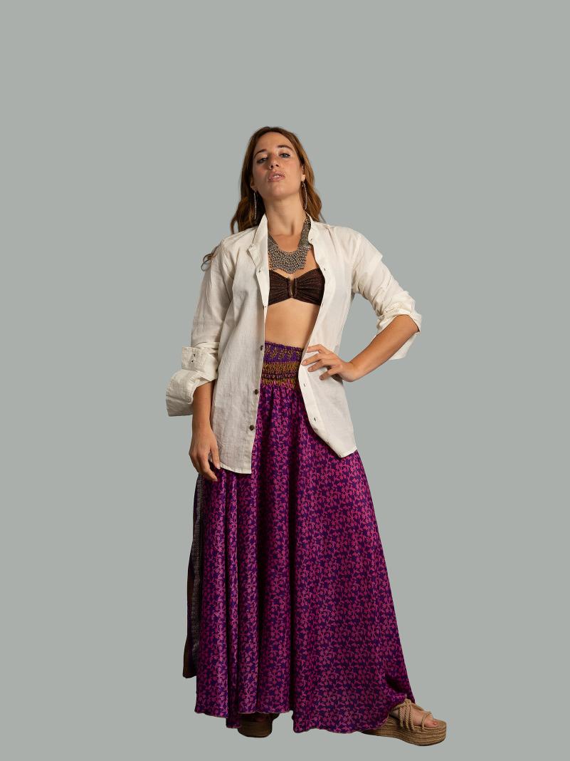 Gonna etnica viola – Calcutta