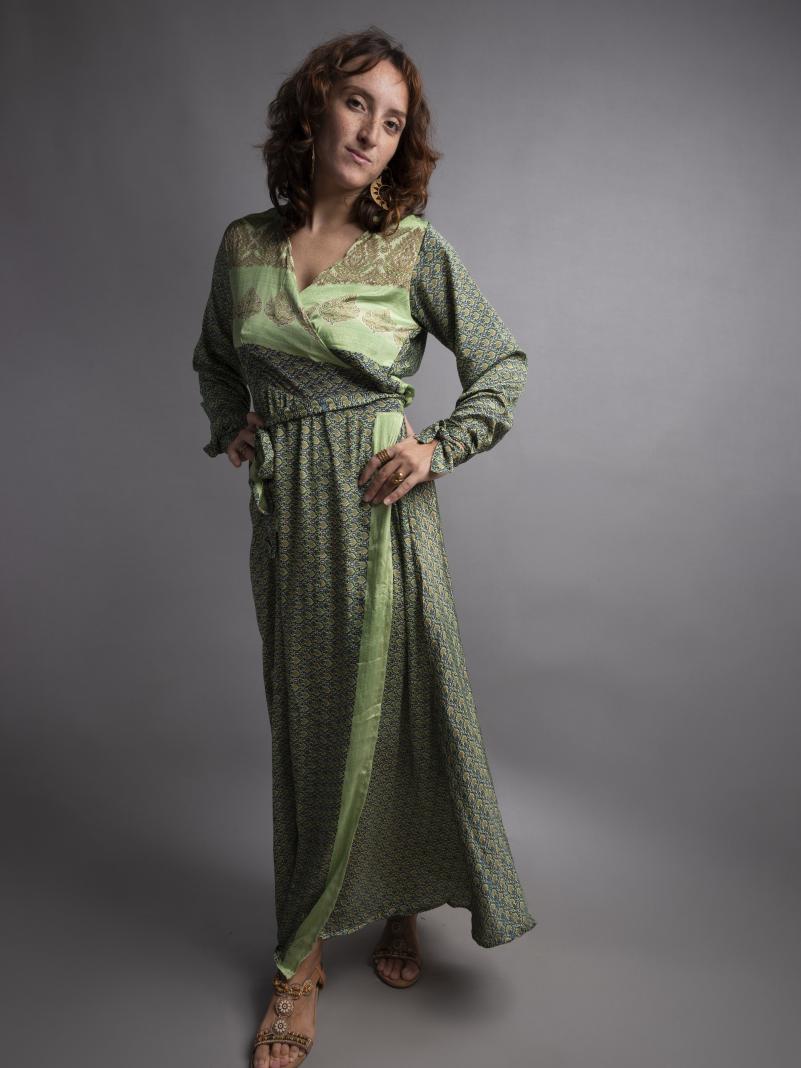 Kimono verde LXL – Tibet
