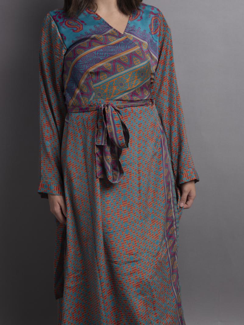 Kimono SM arancione e blu – Tibet