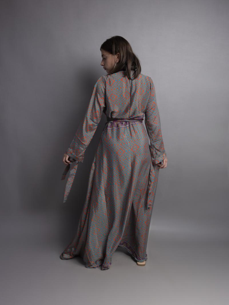 Kimono SM arancione e blu – Tibet