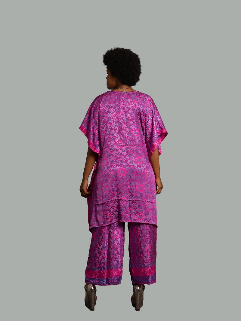 Caftano e pantalone fucsia - Jaisalmer
