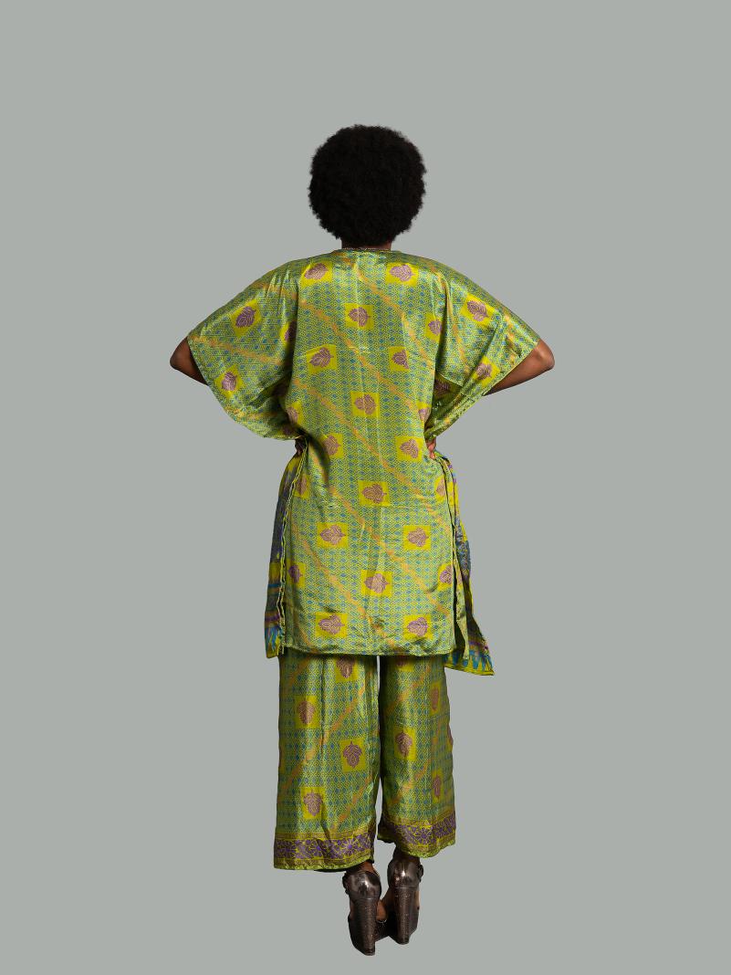 Caftano e pantalone lime - Jaisalmer
