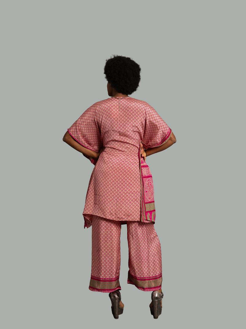Caftano e pantalone rosa - Jaisalmer
