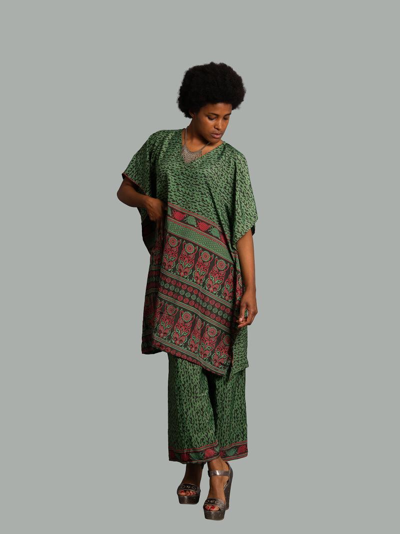 Caftano e pantalone verde - Jaisalmer