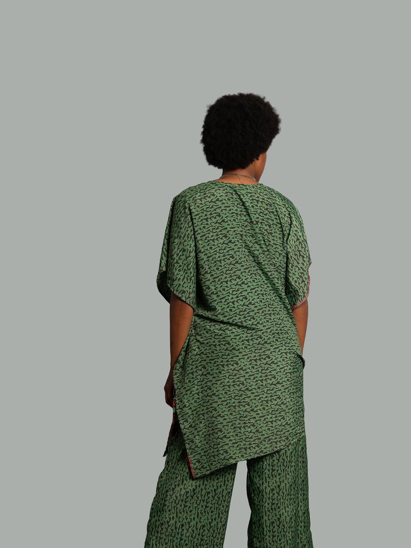 Caftano e pantalone verde - Jaisalmer