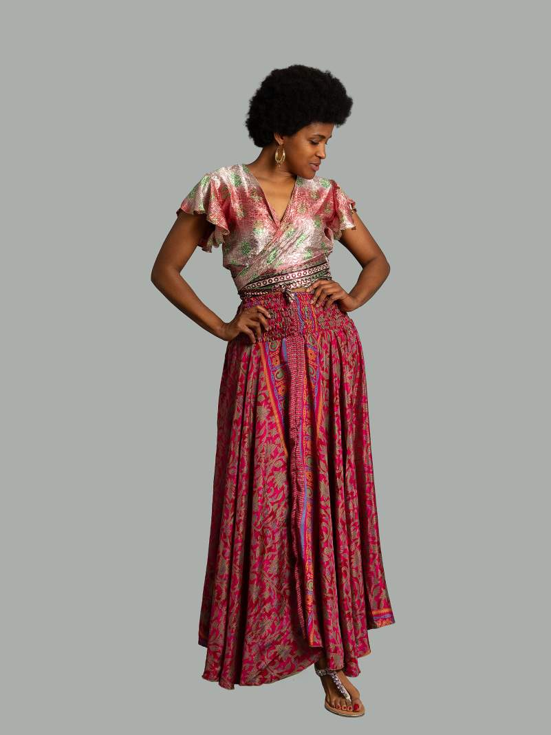 Gonna etnica fucsia – Calcutta