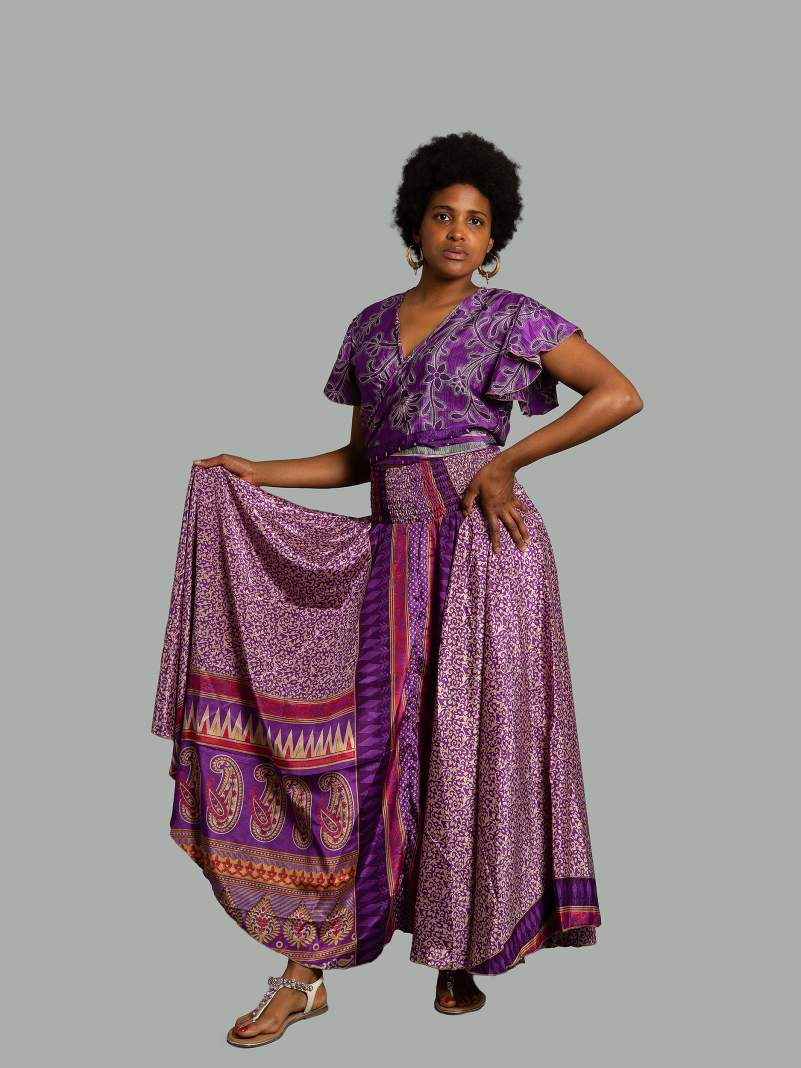 Gonna etnica viola – Calcutta