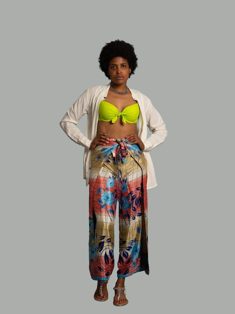 PantaPareo fiori azzurri - Jain