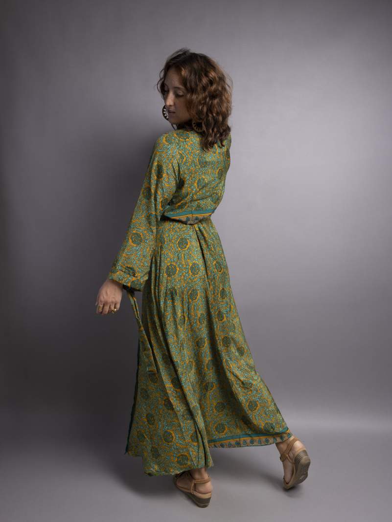 Kimono verde – Tibet