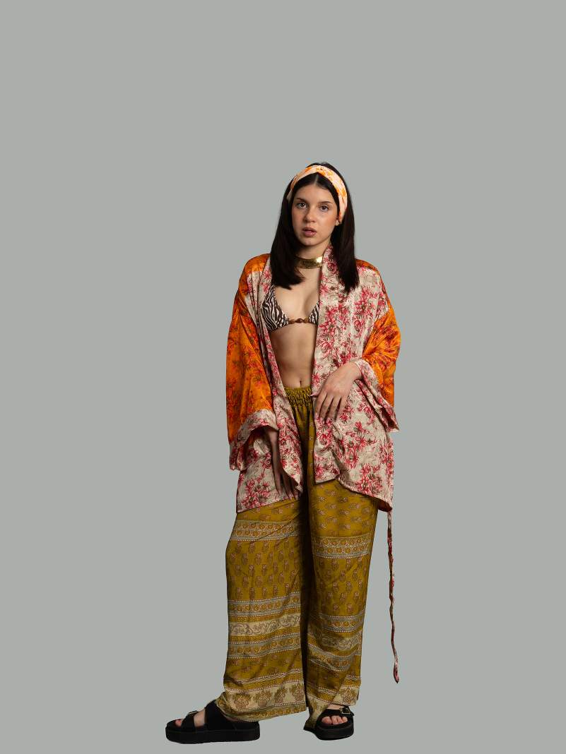 Kimono corto arancione - Kerala