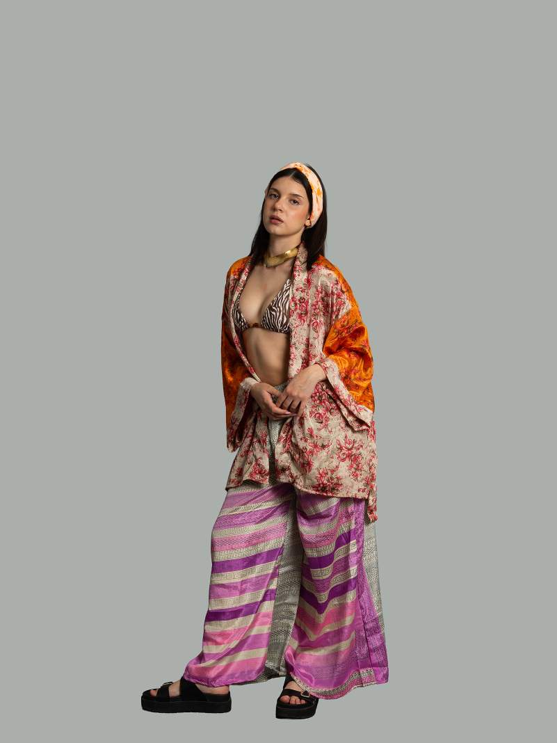 Pantalone lilla e grigio - Lucknow