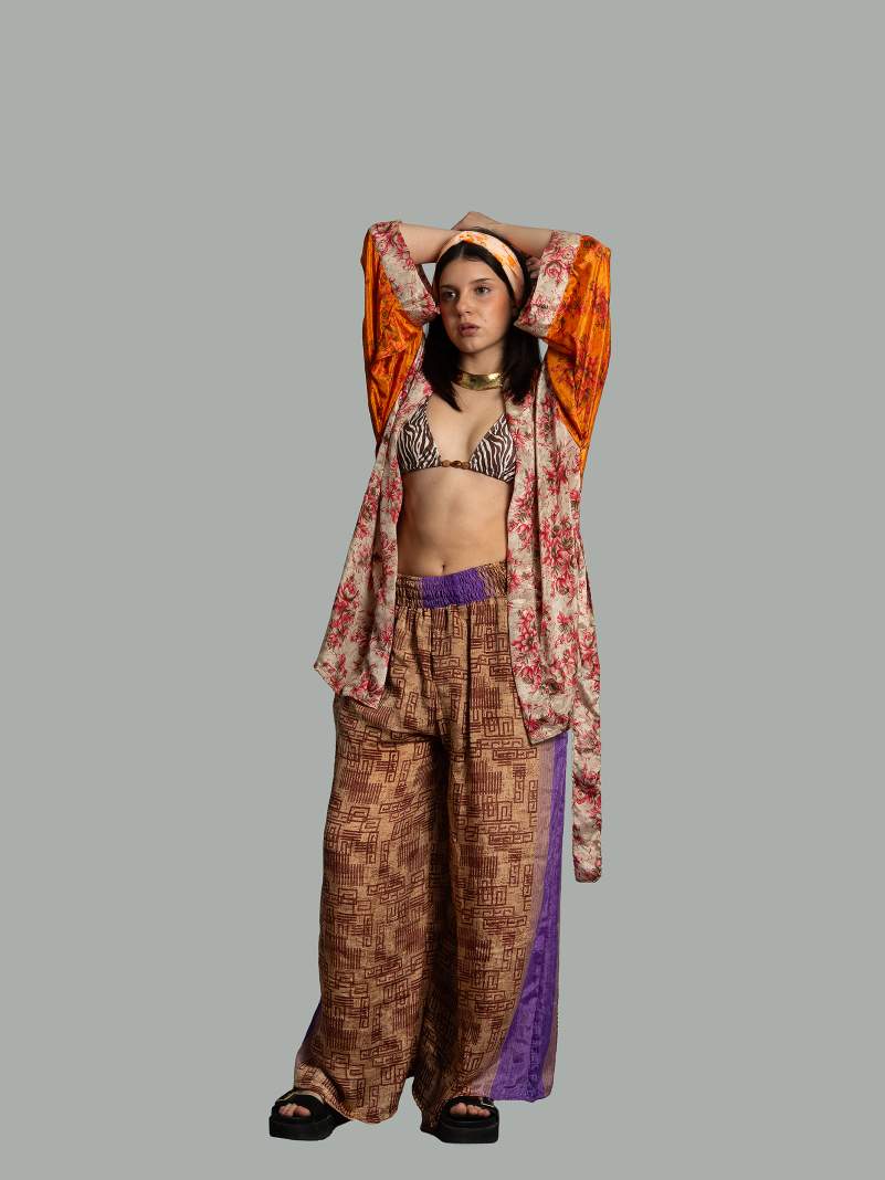 Pantalone ocra e lilla - Lucknow