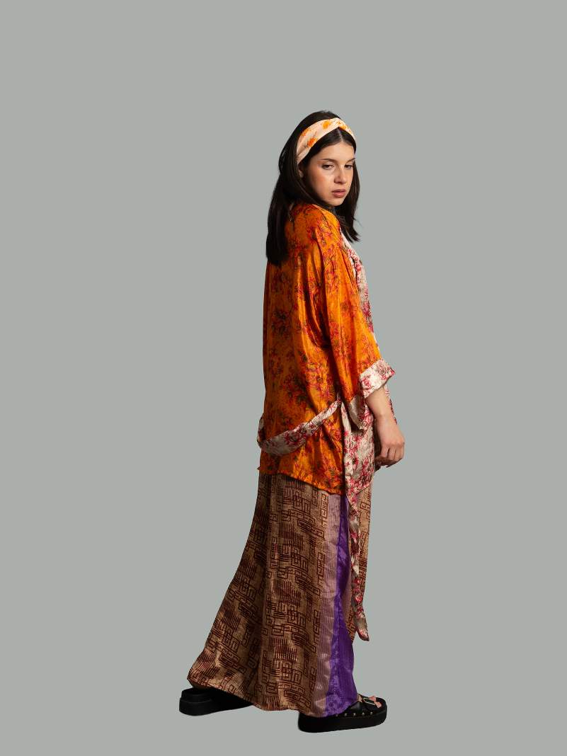 Pantalone ocra e lilla - Lucknow