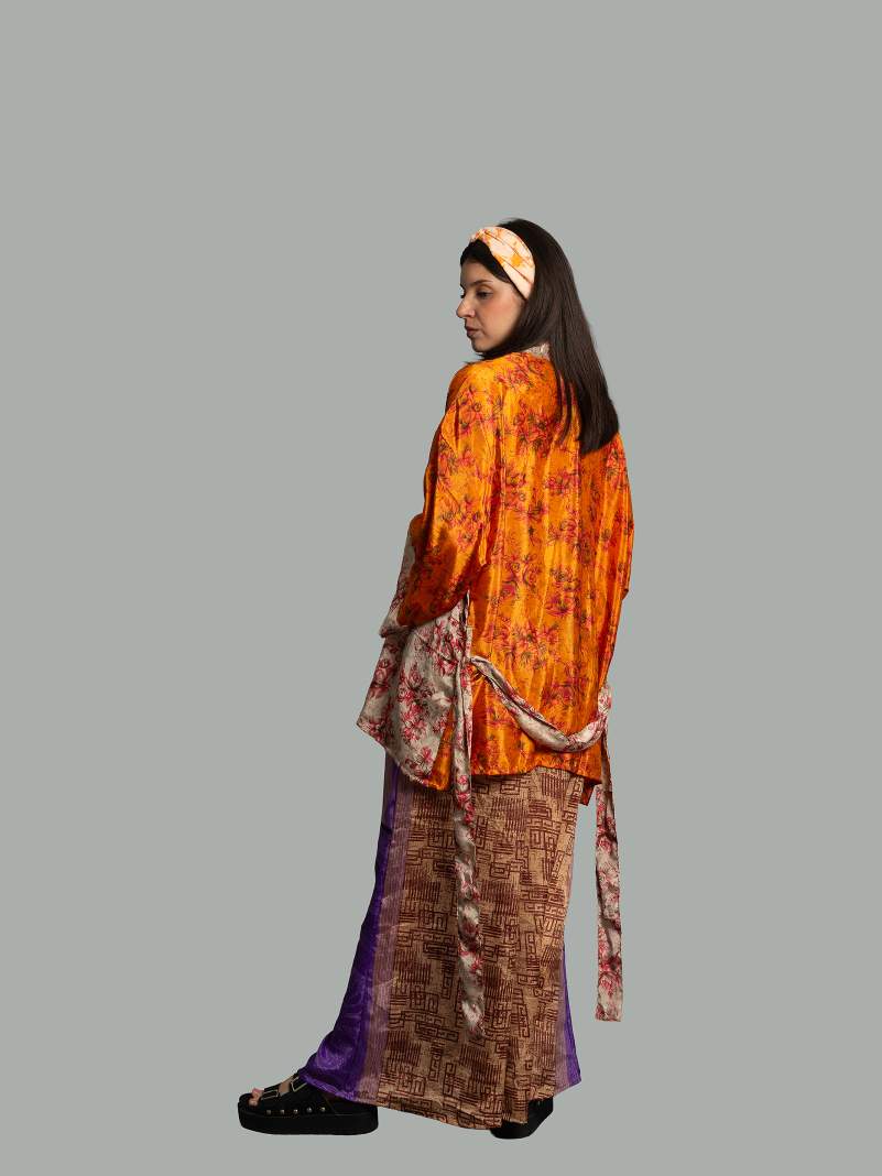 Pantalone viola e ocra - Lucknow