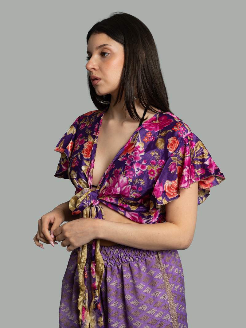 Wrap Top fiori – Bengala