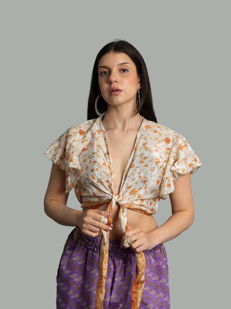 Wrap Top bianco – Bengala