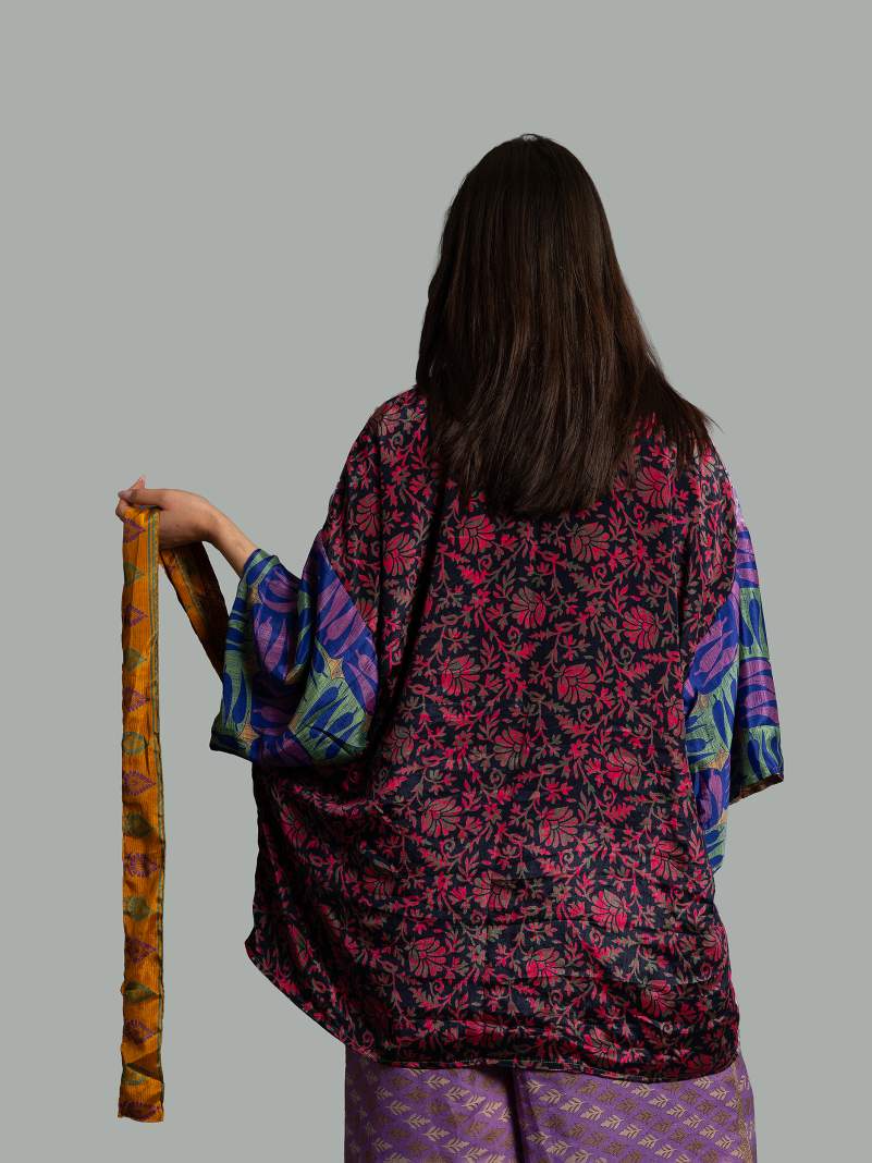 Kimono Corto Patchwork Reversibile 48