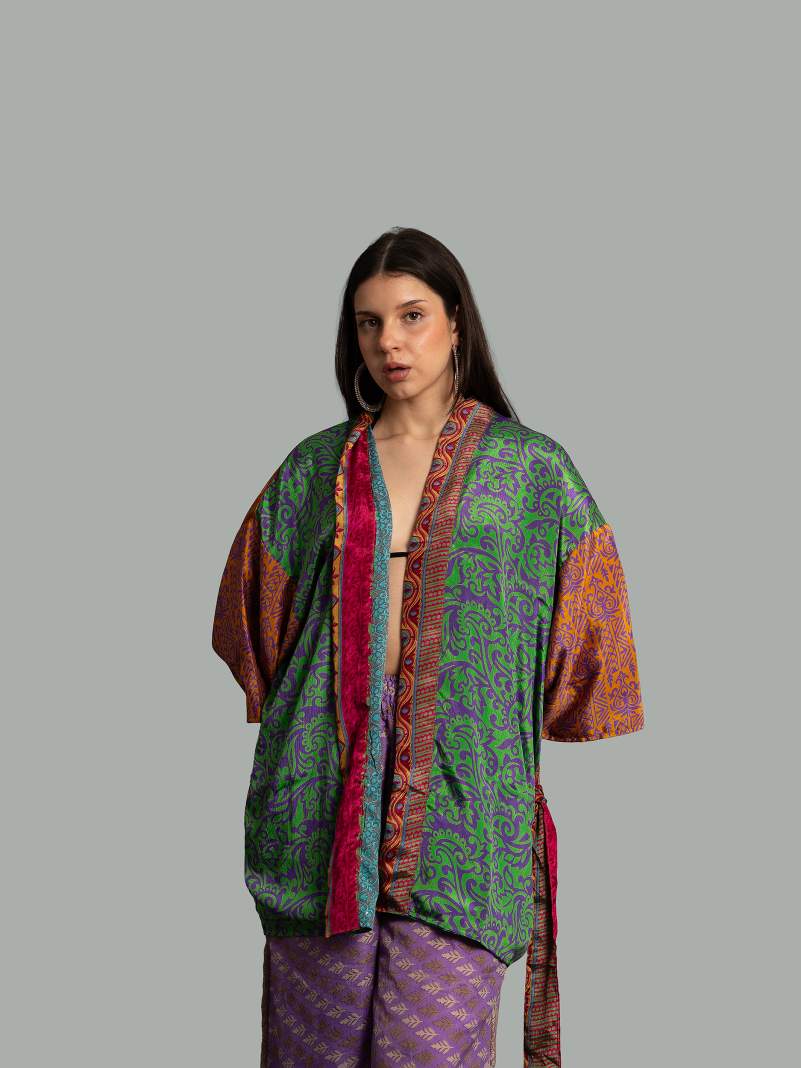 Kimono Corto Patchwork Reversibile 49