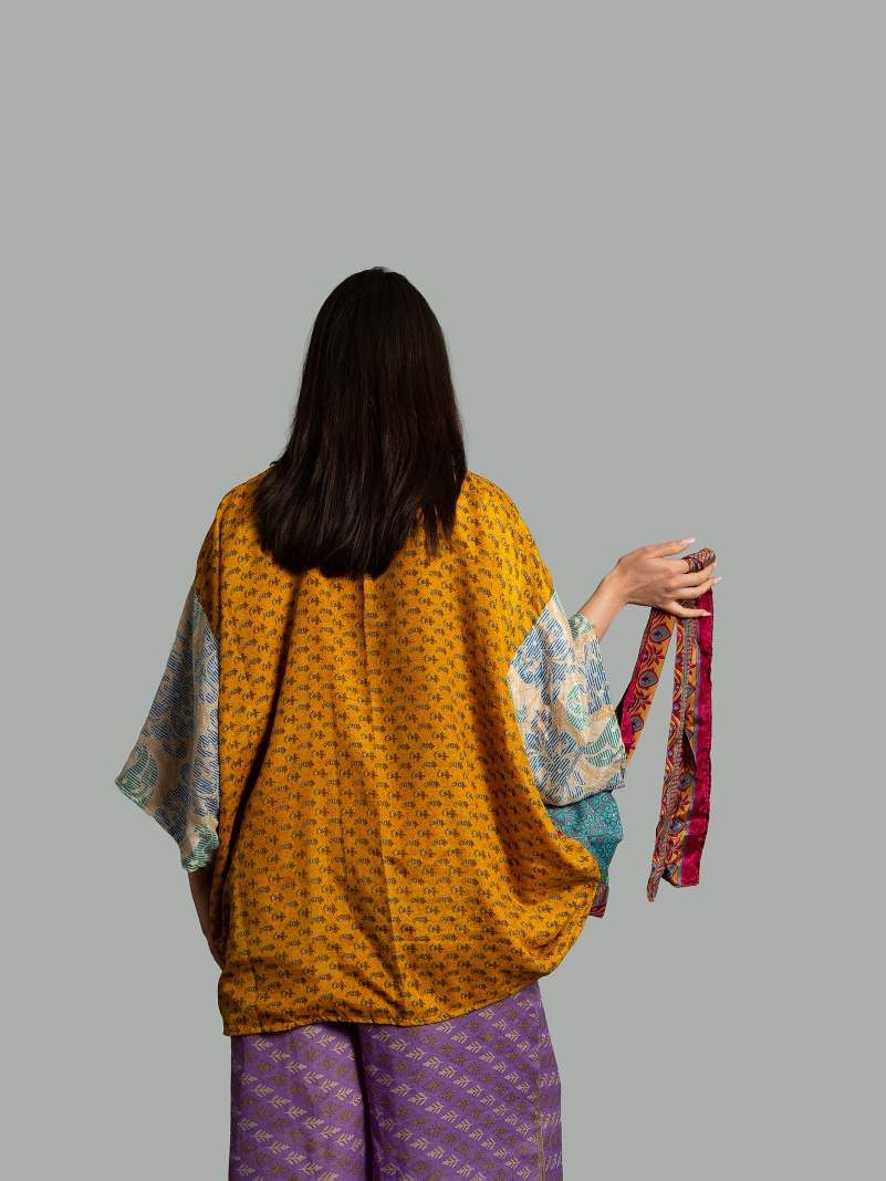 Kimono Corto Patchwork Reversibile 49