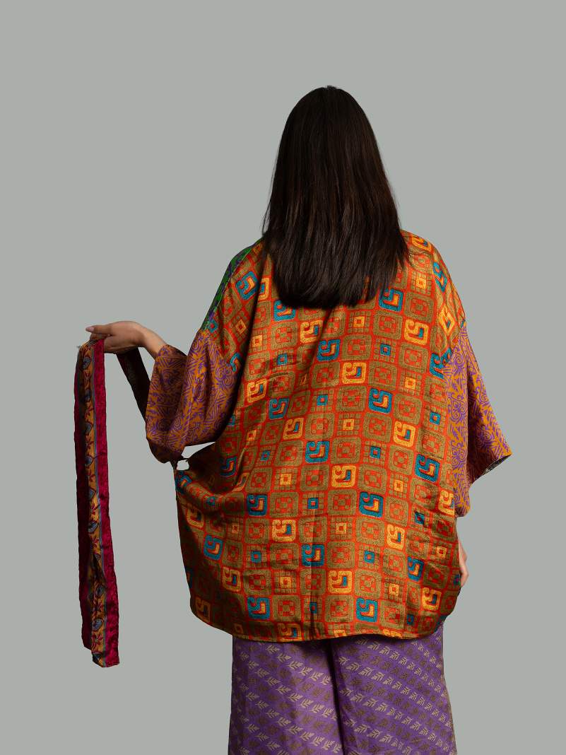 Kimono Corto Patchwork Reversibile 49
