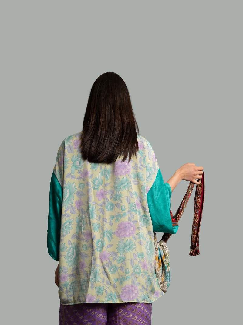 Kimono Corto Patchwork Reversibile 50
