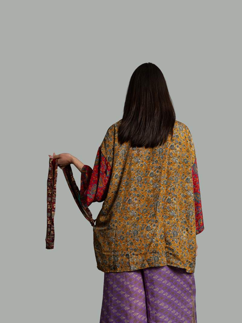 Kimono Corto Patchwork Reversibile 50