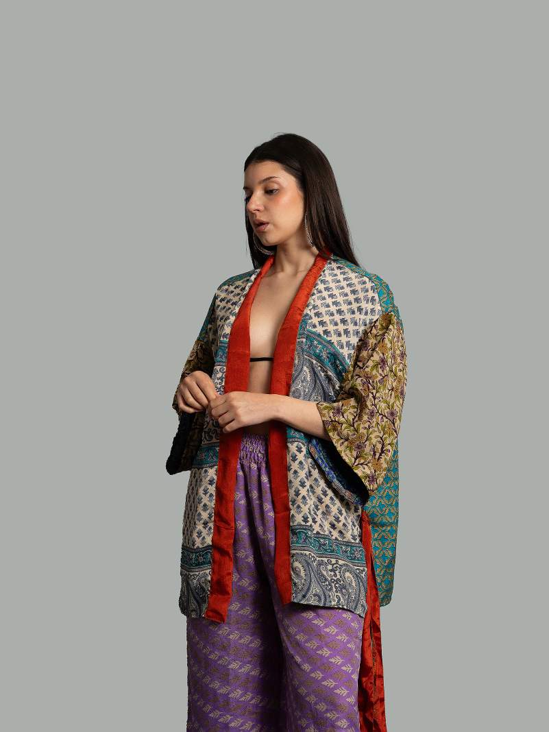 Kimono Corto Patchwork Reversibile 51