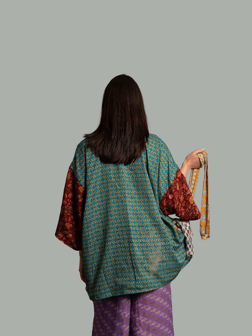 Kimono Corto Patchwork Reversibile 52