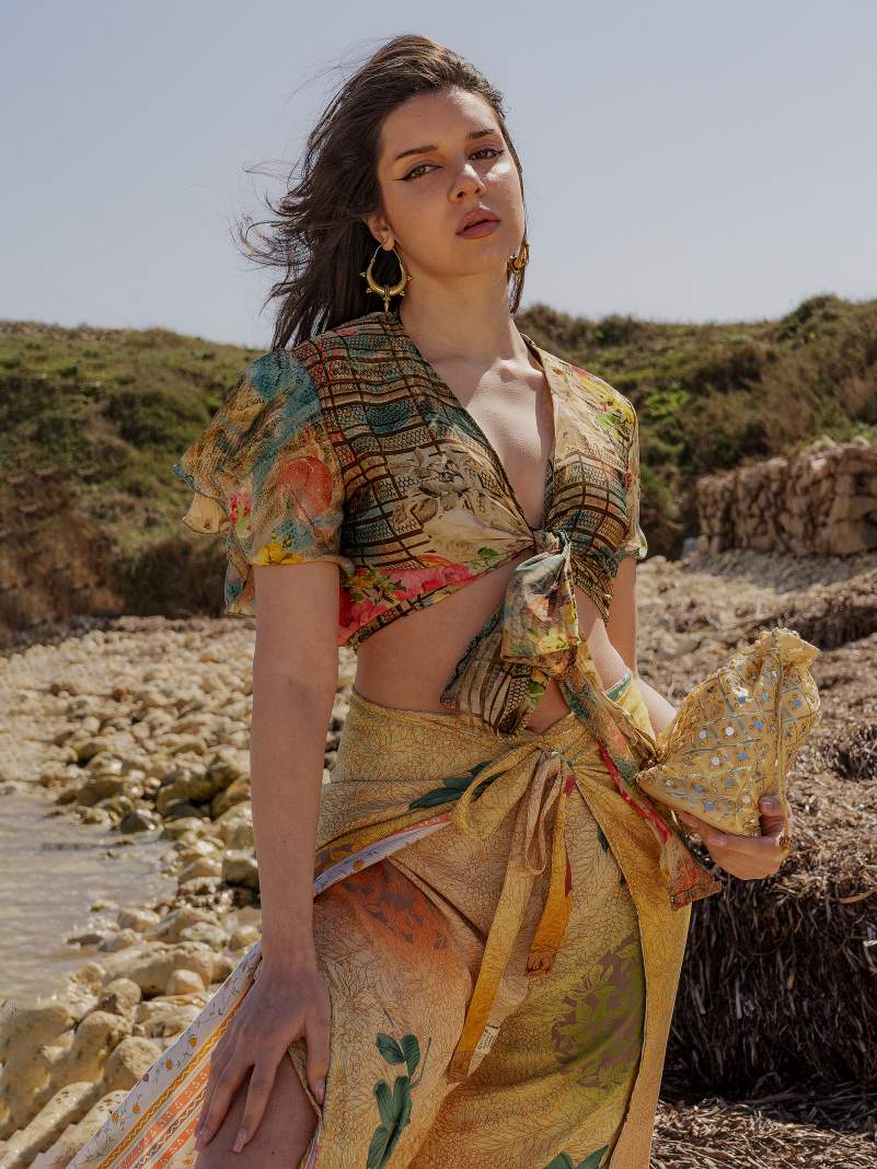 Wrap Top fiori – Bengala