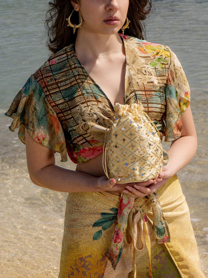Wrap Top fiori – Bengala