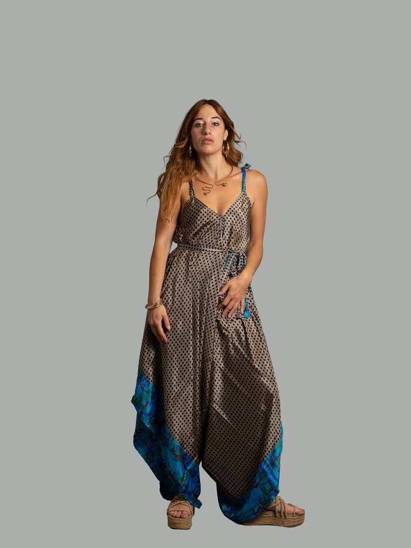 Tuta jumpsuit quadri – Yoga
