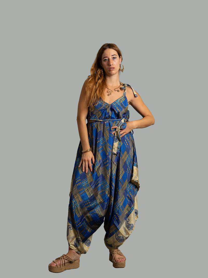 Tuta jumpsuit azzurro – Yoga